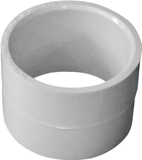 Canplas 193001R Repair Coupling, 1-1/2 in, Hub, PVC, White