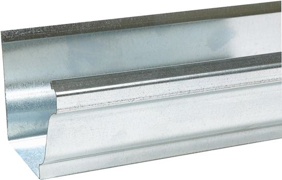 Amerimax 2800700120 Rain Gutter, 10 ft L, 5 in W, 30 Thick Material, Galvanized Steel, Pack of 10