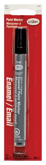 Testors 2546C Enamel Marker, Silver, 0.33 fl-oz