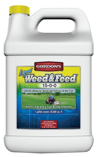 Gordon's 7311072 Weed and Feed Fertilizer, 1 gal, Liquid, 15-0-0 N-P-K Ratio, Pack of 4