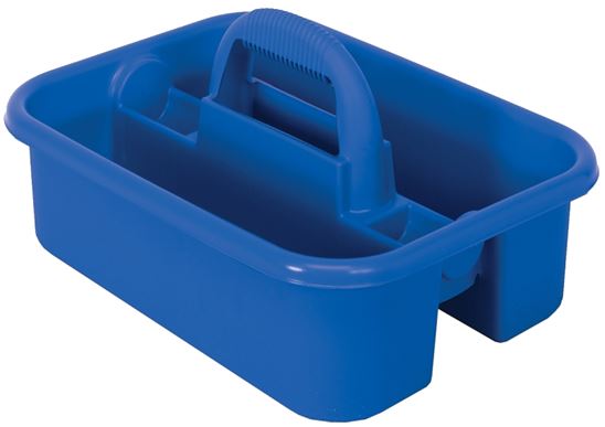 Quantum Storage Systems RTC500BL Tool Caddy, HDPE, Blue, 13-3/8 in OAW, 9-1/8 in OAH, 18-1/4 in OAD