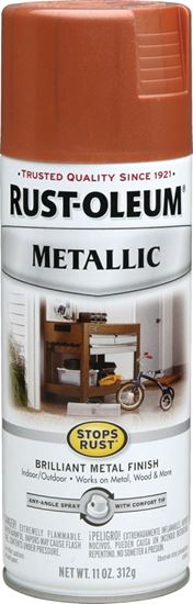 Rust-Oleum 7273830 Rust Preventative Spray Paint, Metallic, Copper, 11 oz, Can