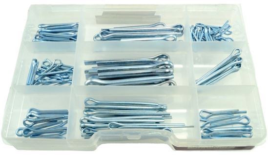 Midwest Fastener 11212 Cotter Pin Assortment, Steel, Zinc