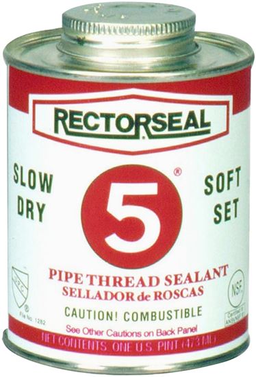 Rectorseal 25431 Thread Sealant, 1 pt, Can, Paste, Yellow