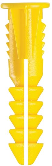 Cobra Anchors 185S Screw Anchor, #4-6 Thread, 7/8 in L, Polyethylene, 75 lb