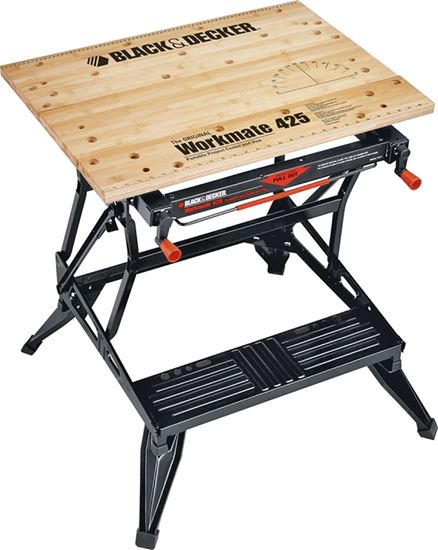 Black+Decker WM425 Workbench, 29 in OAW, 30 in OAH, 21-3/4 in OAD, 550 lb Capacity