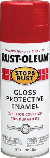 Rust-Oleum 7763830 Rust Preventative Spray Paint, Gloss, Carnival Red, 12 oz, Can