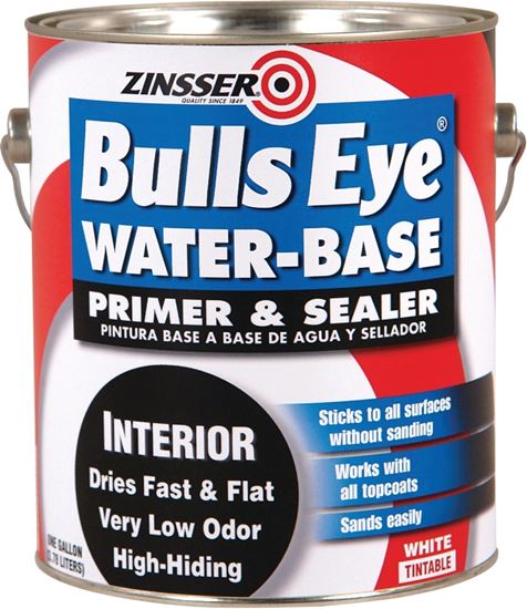 Zinsser 2241 Interior Primer and Sealer, Flat, White, 1 gal, Can
