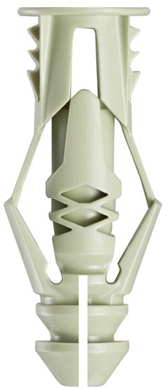 Cobra Anchors 173S Wall Anchor, 1-1/4 in L, Polyethylene, 61 lb