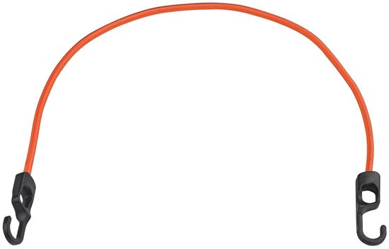 ProSource Stretch Cord, 9 mm Dia, 48 in L, Polypropylene, Orange, Hook End, Pack of 12