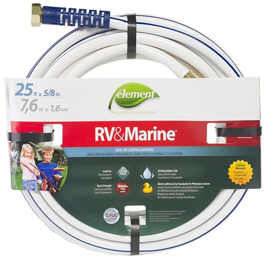 Swan MRV58025 Water Hose, 5/8 in ID, 25 ft L, White