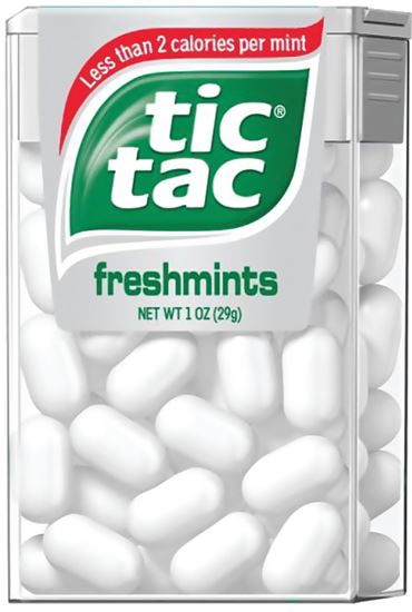 Tic Tac FEU00771 Flavored Mints, Freshmint Flavor, 1 oz, Pack of 12