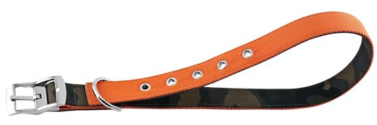 Ruffin'It 31303 Reversible Dog Collar, 20 to 24 in L, 1 in W, Nylon, Camouflage/Orange, Pack of 3