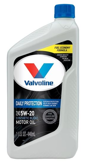 Valvoline 797974 Motor Oil, 5W-20, 1 qt, Bottle, Pack of 6