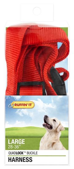 Ruffin'It 41476 Adjustable Harness, 1 in x 28 to 36 in, Buckle, Nylon, Assorted, Pack of 3