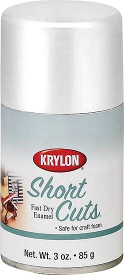 Krylon KSCS053 Craft Spray Paint, High-Gloss, White, 3 oz, Can, Pack of 6