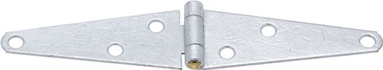 National Hardware N128-249 Strap Hinge, 1.61 in W Frame Leaf, Steel, Screw Mounting, 60 lb