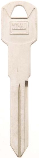 Hy-Ko 11010B86 Key Blank, Brass, Nickel, Pack of 10