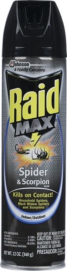 Raid Max 71889 Spider and Scorpion Killer, 12 oz, Aerosol Can