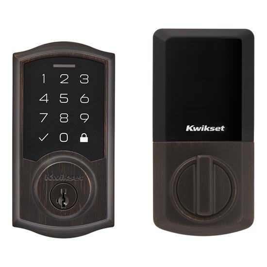 Kwikset 270 Series 9270 TRL 11P SMT RBP Smartcode Deadbolt, 2 Grade, Keyed One-Side Key, Venetian Bronze, KW1 Keyway