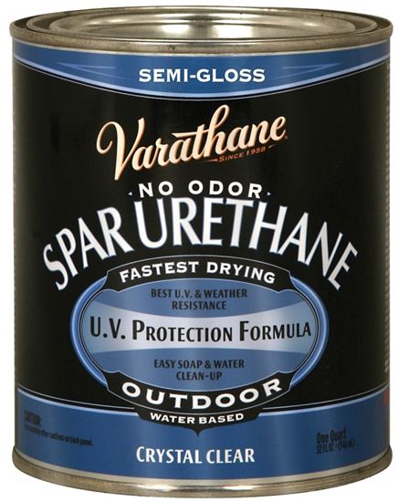 Rust-Oleum 250141H Urethane Paint, Semi-Gloss, Liquid, Crystal Clear, 1 qt, Can