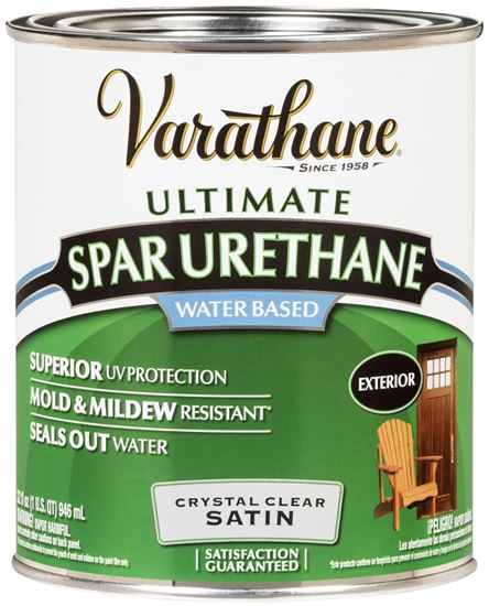 Rust-Oleum 250241H Urethane Paint, Liquid, Crystal Clear, 1 qt, Can