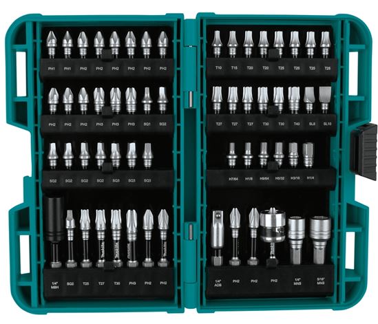 Makita Impact XPS E-01644 Impact Bit Set, 60-Piece, Steel