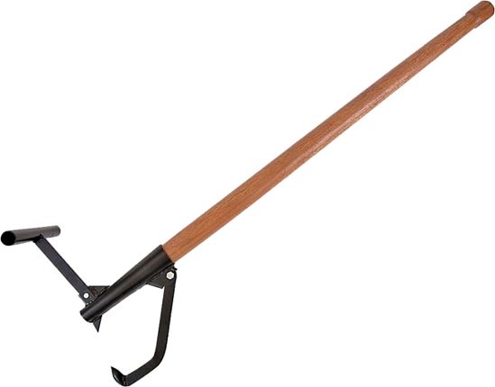 BARON 4080022/06238 Log Lifter, Duckbill Tip, 7/16 x 7/8 x 8 in Tip, Steel Tip, Wood Handle
