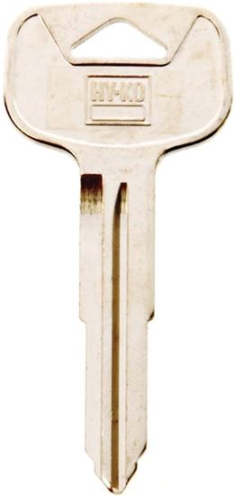 Hy-Ko 11010TR53 Automotive Key Blank, Brass, Nickel, For: Toyota Vehicle Locks, Pack of 10