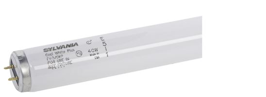 Sylvania 24472 Fluorescent Bulb, 40 W, T12 Lamp, Medium Lamp Base, 1850 Lumens, 4100 K Color Temp, Cool White Light, Pack of 30