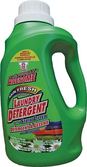 LA's TOTALLY AWESOME 232 Laundry Detergent, 64 oz, Liquid, Rain Fresh, Pack of 8