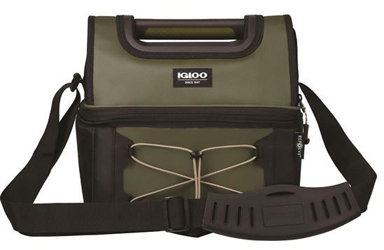 IGLOO 66292 Cooler Bag, HDPE Foam/Fabric/Polyester, Monument/Iron Gate, Adjustable Strap, Zipper Closure