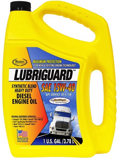 Lubriguard 704326 Heavy-Duty Diesel Engine Oil, 15W-40, 1 gal, Pack of 3