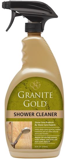 Granite Gold GG0039 Shower Cleaner, 24 oz, Bottle, Haze Liquid, Citrus, Clear, Pack of 6