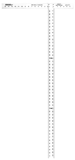 Johnson JTS48HD T-Square, SAE Graduation, Aluminum