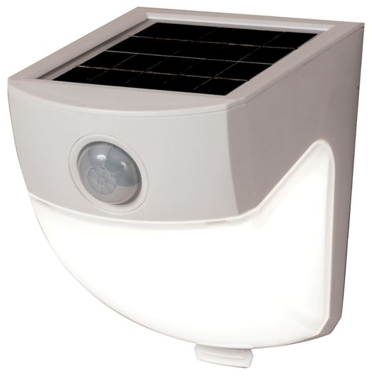 HALO MSLED300W Solar Powered Wedge Flood Light, 40 W, 1-Lamp, LED Lamp, Daylight Light, 300 Lumens, White Fixture