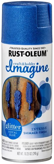 Rust-Oleum Imagine 354072 Craft Spray Paint, Glitter, Blue, 10.25 oz, Can