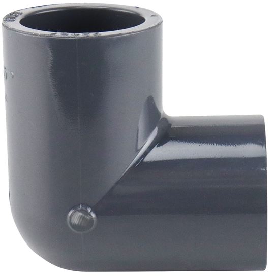 Lasco 806007BC Pipe Elbow, 3/4 in, Slip, 90 deg Angle, PVC, SCH 80 Schedule