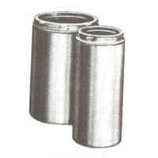 Selkirk 7UT-9 Chimney Pipe, 9 in OD, 9 in L, Stainless Steel