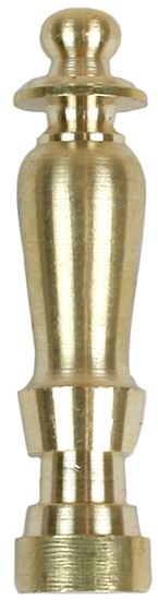 Jandorf 60100 Spindle Finial, Solid Brass