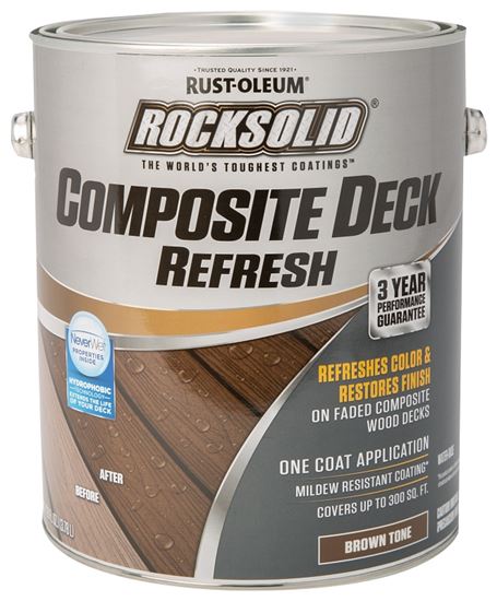 RockSolid 350060 Composite Deck Refresh, Brown, Liquid, 1 gal, Can