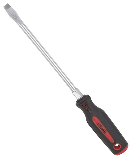 Vulcan Screwdriver, Slotted Drive, 12-1/2 in OAL, 8 in L Shank