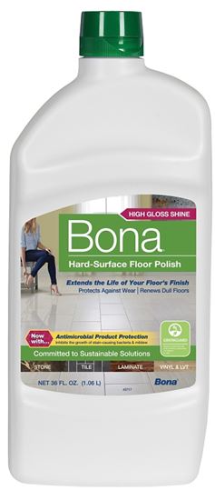 Bona WP511059001 Floor Polish, 36 oz, Liquid, White