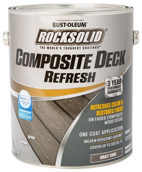 Rust-Oleum 350007 Deck Refresh Toner, Flat/Matte, Gray, Liquid, 1 gal