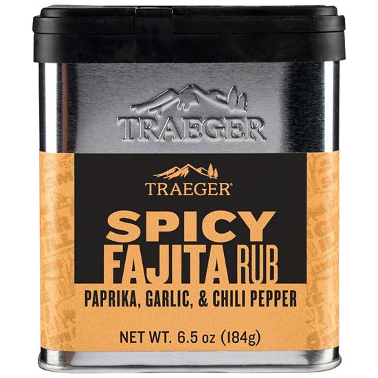 Traeger SPC217 Spicy Fajita Rub, Spicy, Savory, 6.5 oz Tin, Pack of 6