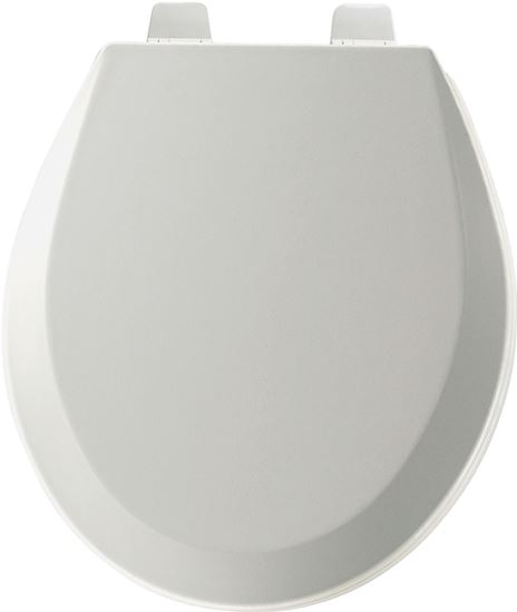 Bemis 500PROAR-000 Toilet Seat, Round, Molded Wood, White, Adjustable Hinge