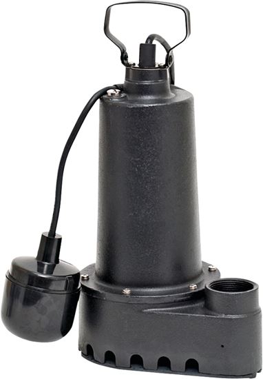 Superior Pump 92501 Sump Pump, 7.6 A, 120 V, 0.5 hp, 1-1/2 in Outlet, 70 gpm, Iron