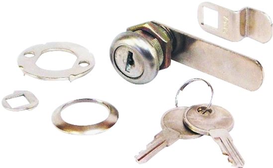 US Hardware WP-9708C Cam Lock, Steel, Chrome