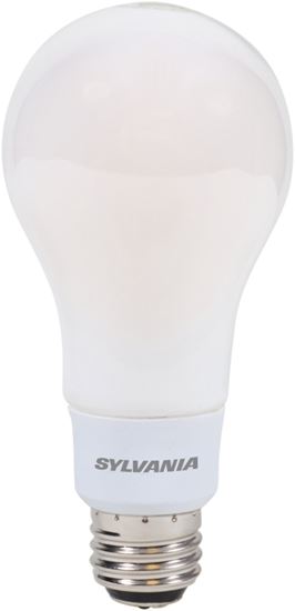 Sylvania 40778 Natural LED Bulb, 3-Way, A21 Lamp, 100 W Equivalent, E26 Lamp Base, Dimmable, Frosted, Daylight Light