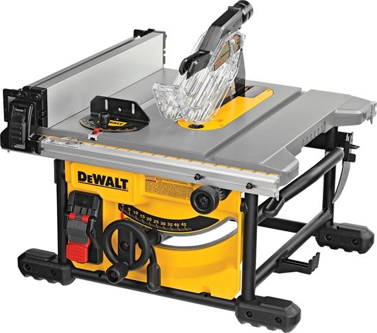 DeWALT DWE7485 Compact Jobsite Table Saw, 120 VAC, 15 A, 8-1/4 in Dia Blade, 5/8 in Arbor, 12 in Rip Capacity Left